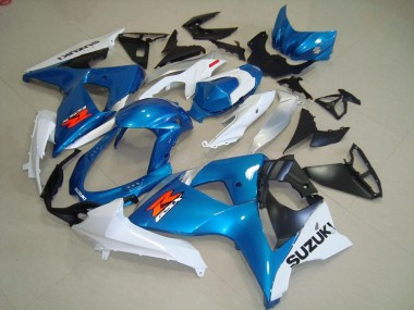 2009-2016 Blue and White OEM Style Suzuki GSXR 1000 K9 Motorcycle Bodywork for Sale