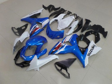 2009-2016 Blue White Suzuki GSXR 1000 K9 Motorcyle Fairings for Sale