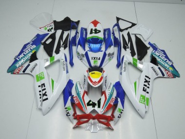 2009-2016 Fixi Light Blue Suzuki GSXR 1000 K9 Replacement Fairings for Sale