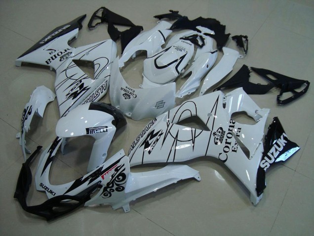 2009-2016 White Corona Suzuki GSXR 1000 K9 Motorcylce Fairings for Sale