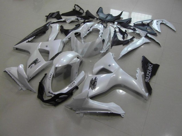 2009-2016 Pearl White and Black Suzuki GSXR 1000 K9 Motorbike Fairings for Sale