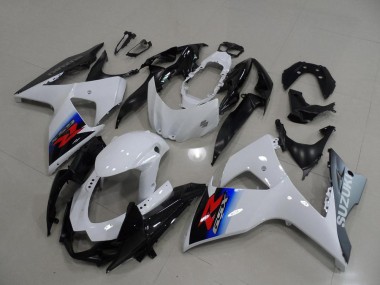 2009-2016 White Silver Suzuki GSXR 1000 K9 Motorcycle Fairing Kit for Sale