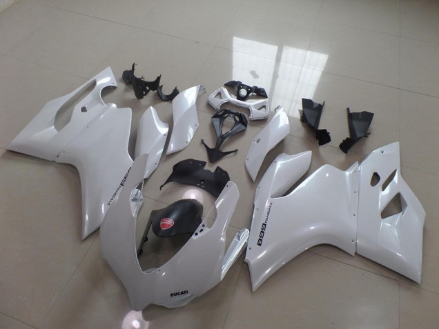 2011-2014 Pearl White Ducati 1199 Motorcycle Fairing Kit for Sale