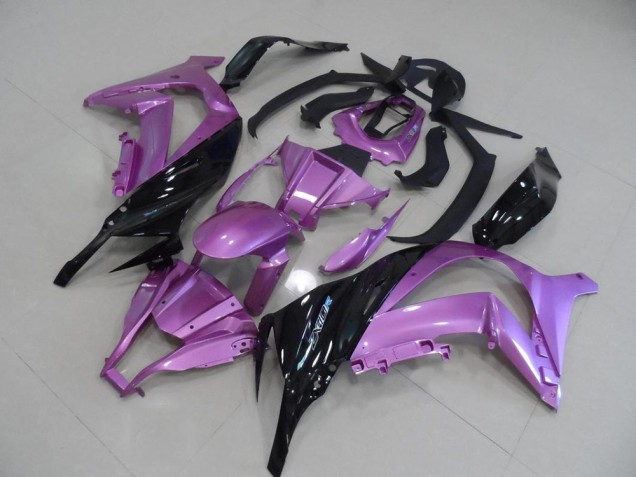 2011-2015 Pink and Black Kawasaki ZX10R Motorcycle Fairings Kit for Sale