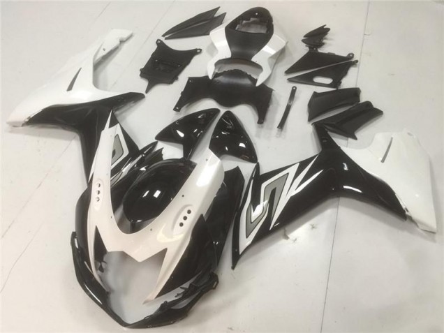 2011-2021 Black White Suzuki GSXR 600/750 Motorcycle Fairings Kits for Sale