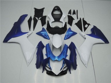 2011-2021 White Blue Suzuki GSXR 600/750 Replacement Fairings for Sale