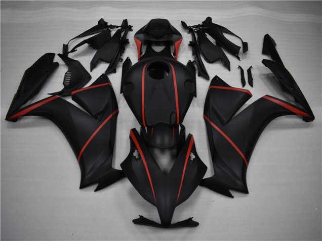 2012-2016 Matte Black Red Honda CBR1000RR Motorcycle Replacement Fairings for Sale