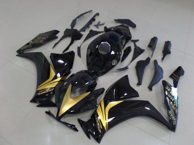 2012-2016 Glossy Black Gold Sticker Honda CBR1000RR Bike Fairings for Sale