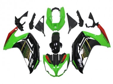 2012-2016 Green Black Kawasaki EX650 Motorbike Fairing for Sale