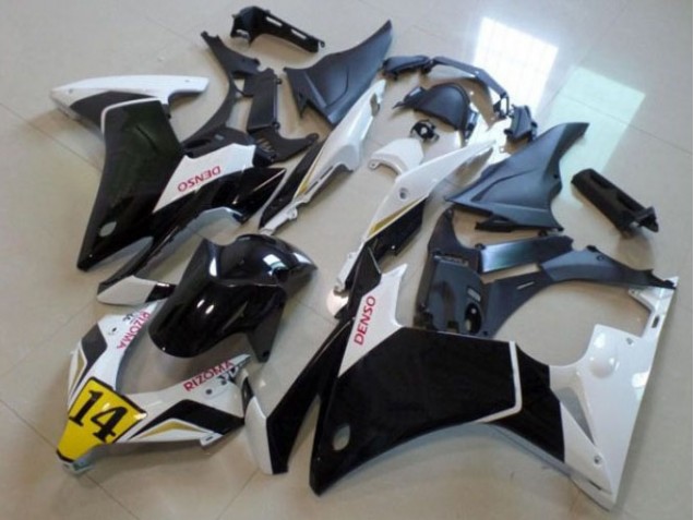 2013-2015 Black White Denso Rizoma 14 Honda CBR500RR Bike Fairings for Sale