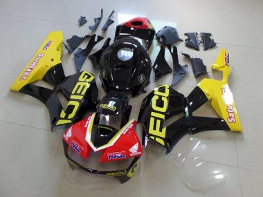 2013-2021 Yellow Black Geico Honda CBR600RR Motorcyle Fairings for Sale