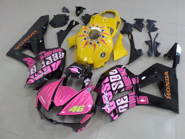 2013-2021 Yellow Pink Rossi Honda CBR600RR Motorbike Fairing for Sale