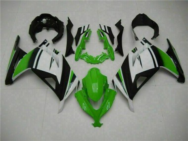 2013-2016 Green Black Silver Kawasaki EX300 Moto Fairings for Sale