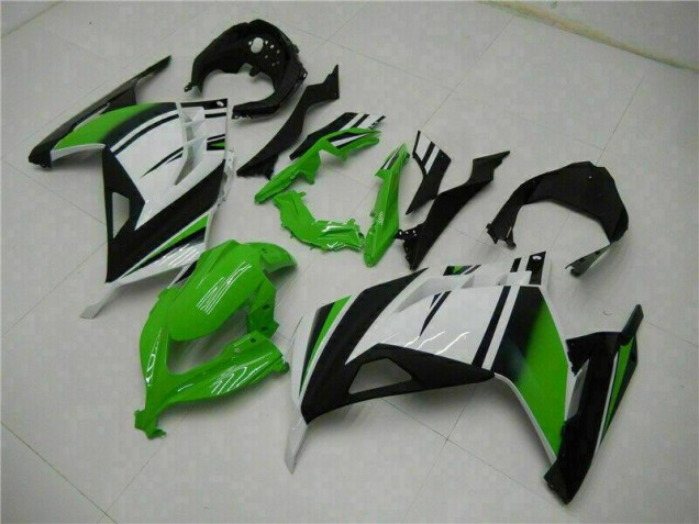 2013-2016 Green Black Silver Kawasaki EX300 Moto Fairings for Sale