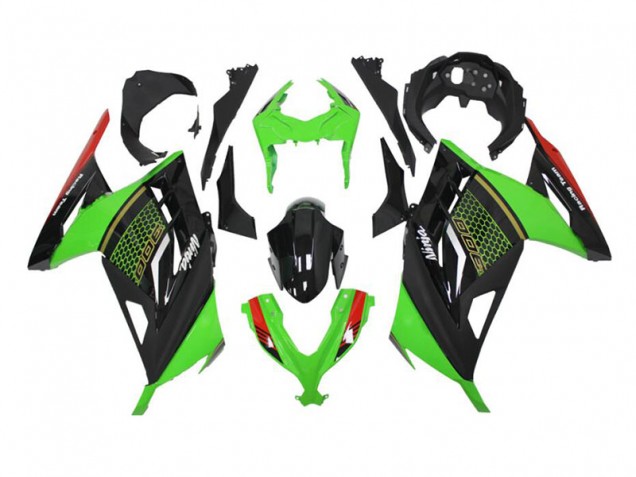 2013-2016 Green Black Kawasaki EX300 Motor Bike Fairings & Bodywork for Sale