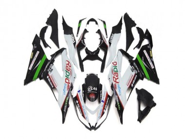 2013-2018 White Black Kawasaki ZX6R Replacement Motorcycle Fairings for Sale