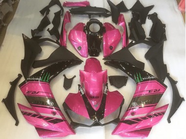 2015-2022 Pink and Black Yamaha YZF R3 Replacement Fairings for Sale