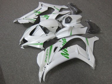 2016-2019 White Green Kawasaki ZX10R Motorcycle Fairing for Sale