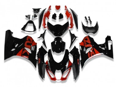 2017-2021 Black Red Suzuki GSXR 1000 Motorcycle Fairings Kit for Sale