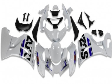 2017-2021 White Blue Suzuki GSXR 1000 Motorcycle Fairings for Sale