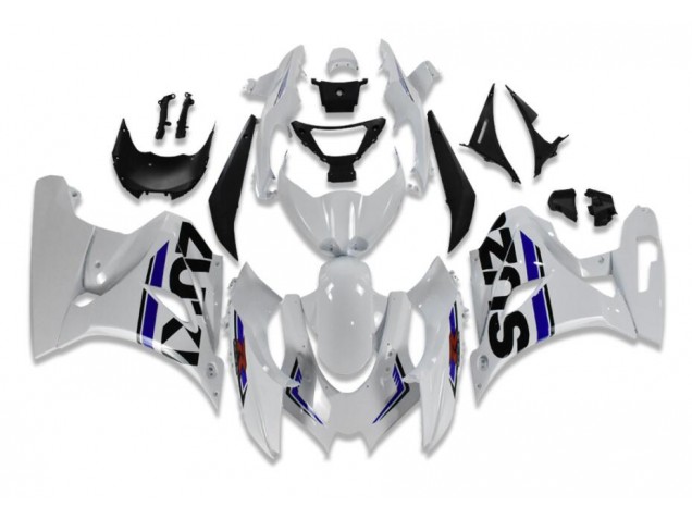 2017-2021 White Blue Suzuki GSXR 1000 Motorcycle Fairings for Sale