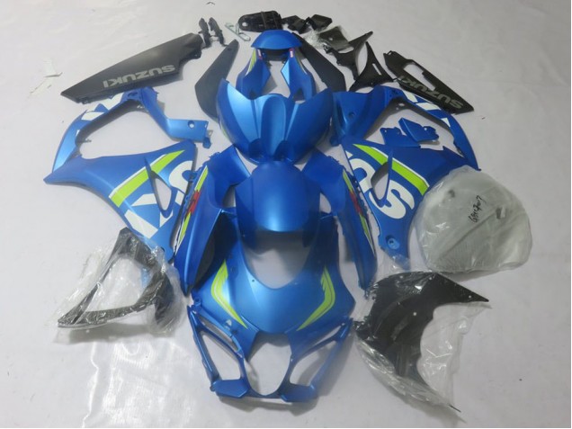 2017-2021 Blue Lime Suzuki GSXR 1000 Motorbike Fairing for Sale