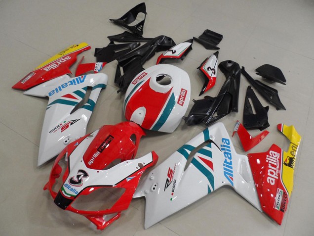 2006-2011 White Red Green Aprilia RS125 Bike Fairing for Sale