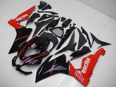 2009-2015 Black Red Aprilia RSV4 Motorcycle Replacement Fairings for Sale