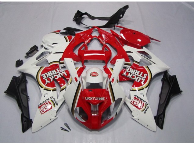2009-2014 Red White Lucky Strike BMW S1000RR Motorbike Fairing for Sale