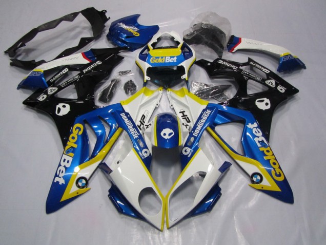 2009-2014 Blue White GoldBet BMW S1000RR Motorcycle Replacement Fairings for Sale