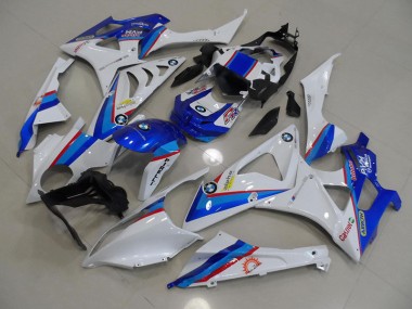 2009-2014 Blue White BMW S1000RR Motorbike Fairing for Sale