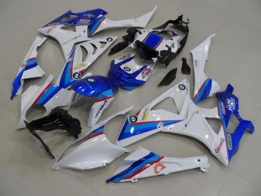 2009-2014 Blue White BMW S1000RR Motorcycle Fairing Kit for Sale