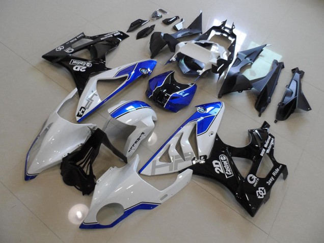 2009-2014 White Blue BMW S1000RR Bike Fairing for Sale