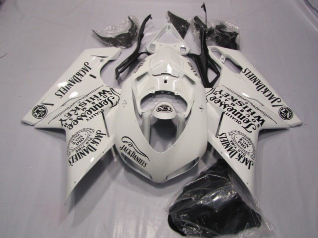 2007-2014 White Jack Daniels Ducati 1098 Motor Fairings for Sale