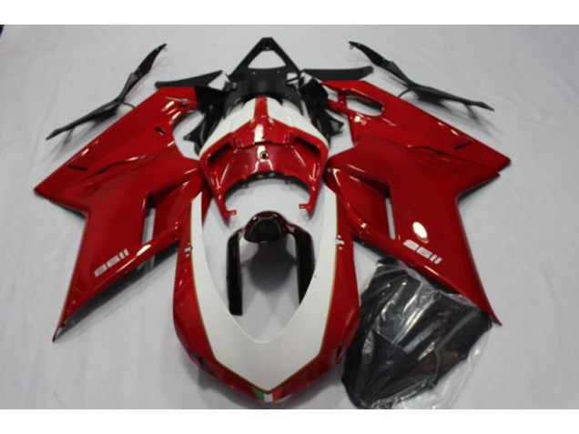 2007-2014 Red Ducati 1198 Motorcycle Fairing Kit for Sale