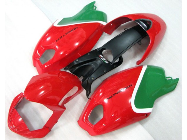 2008-2012 Red Green Monster Ducati Monster 696 Motorcycle Replacement Fairings for Sale