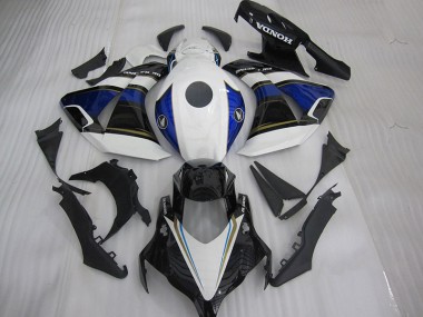 2004-2005 Black White Blue Honda CBR1000RR Motorcycle Fairings Kit for Sale