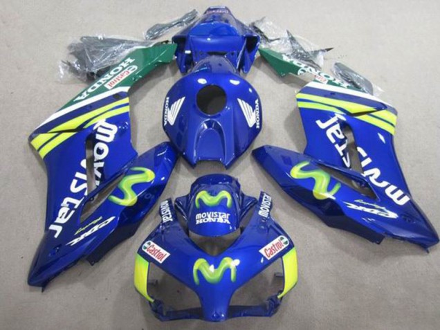 2004-2005 Blue Movistar Castrol Honda CBR1000RR Motorbike Fairing for Sale