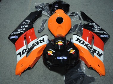 2004-2005 Black Orange Repsol Honda CBR1000RR Motor Bike Fairings for Sale