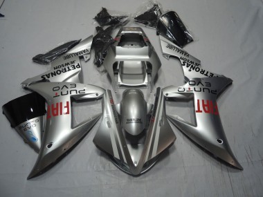 2004-2005 Silver Red Fiat Honda CBR1000RR Motorcycle Fairings for Sale