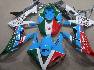 2004-2005 Blue Red Green Motul Honda CBR1000RR Motorcycle Fairing for Sale