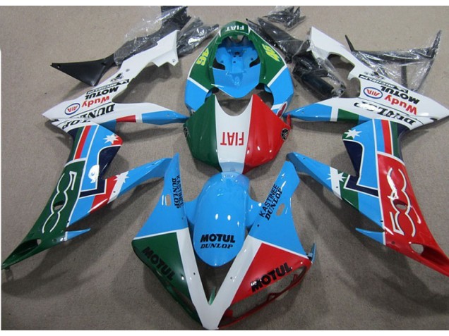 2004-2005 Blue Red Green Motul Honda CBR1000RR Motorcycle Fairing for Sale