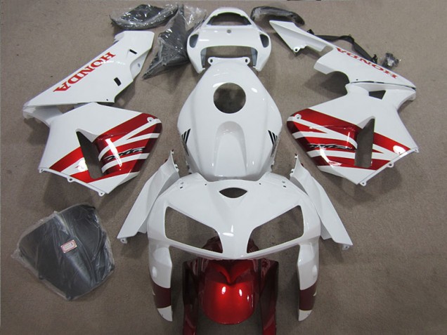 2004-2005 White Red Black Honda CBR1000RR Motor Bike Fairings for Sale