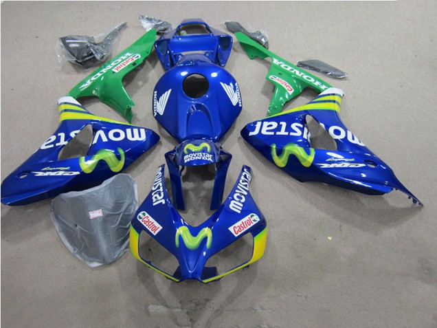 2006-2007 Blue Movistar Castrol Honda CBR1000RR Motorbike Fairings for Sale