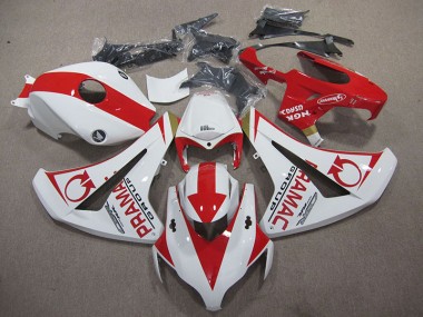 2008-2011 White Red PRAMAC Honda CBR1000RR Bike Fairing for Sale