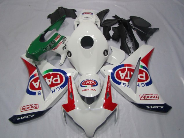 2008-2011 White Red PATA Honda CBR1000RR Motor Fairings for Sale