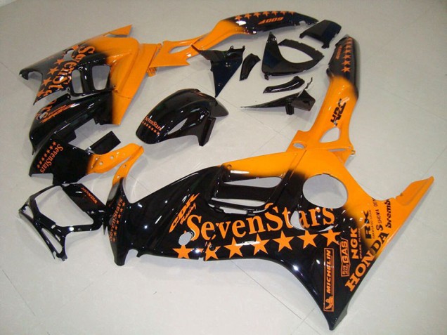 1995-1998 Black Orange SevenStars Honda CBR600 F3 Motor Fairings for Sale