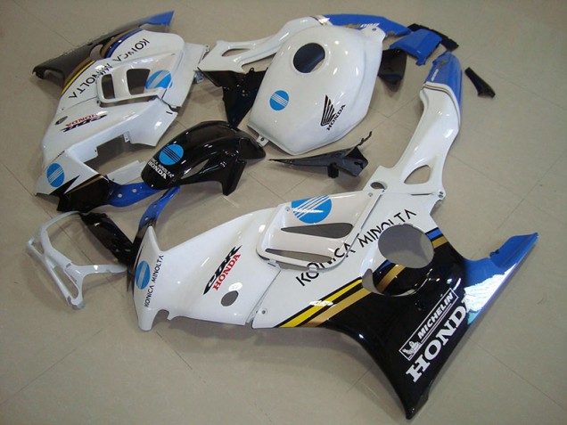 1995-1998 White Blue Konica Minolta Honda CBR600 F3 Motorcycle Fairings Kit for Sale