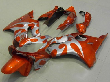 2004-2007 Orange Silver Honda CBR600 F4i Motor Bike Fairings for Sale