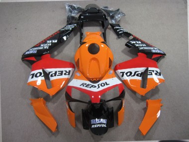 2003-2004 Orange Black Repsol Honda CBR600RR Motorcylce Fairings for Sale